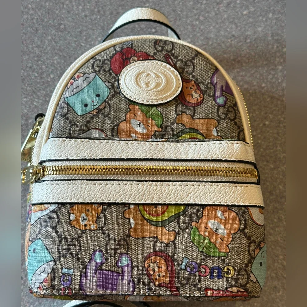 ♡♡♡ Patterned Women's Mini Backpack - Picture 2 of 5